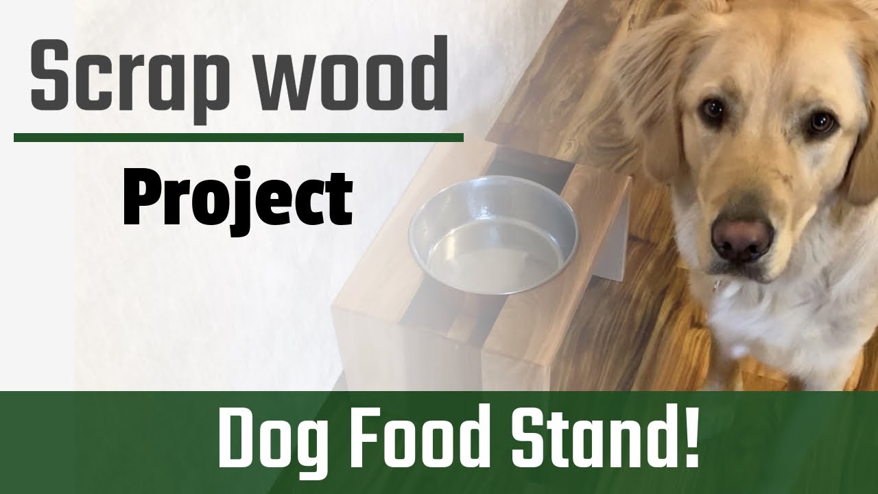 Dog Bowl Stand from Scrap Wood (Quarantine woodworking)