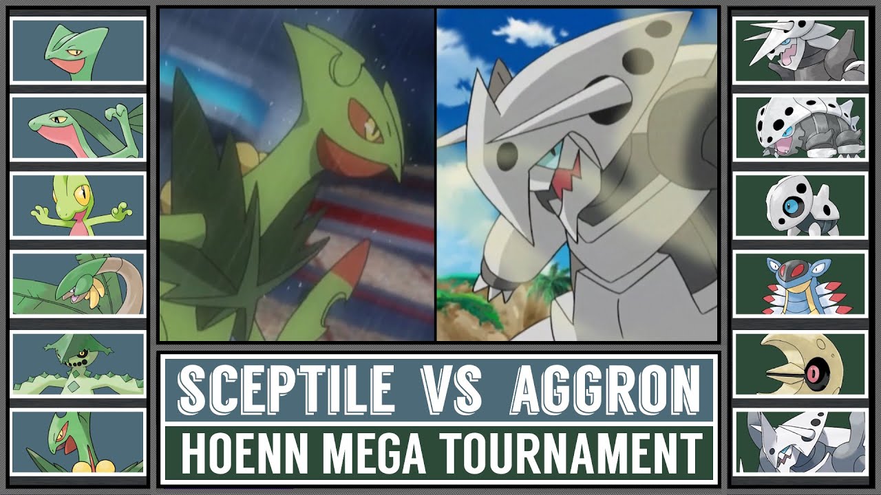 MEGA SCEPTILE vs MEGA AGGRON | Hoenn Mega Pokémon Tournament [Battle #3]