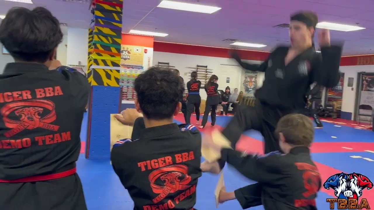 February Colorbelt testing demonstration and board breaking highlights (Tae Kwon Do, Kumdo, Hapkido)