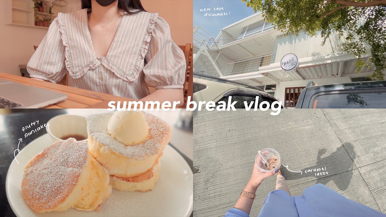 summer break vlog 🌷 discovering new cafes, best cheesecake, more me time
