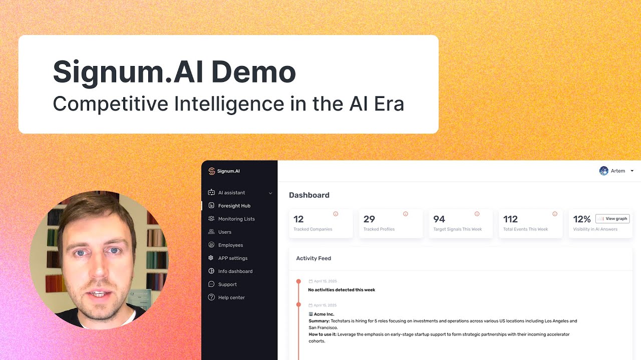 Signum.AI Demo: Competitive Intelligence in the AI Era (На русском)