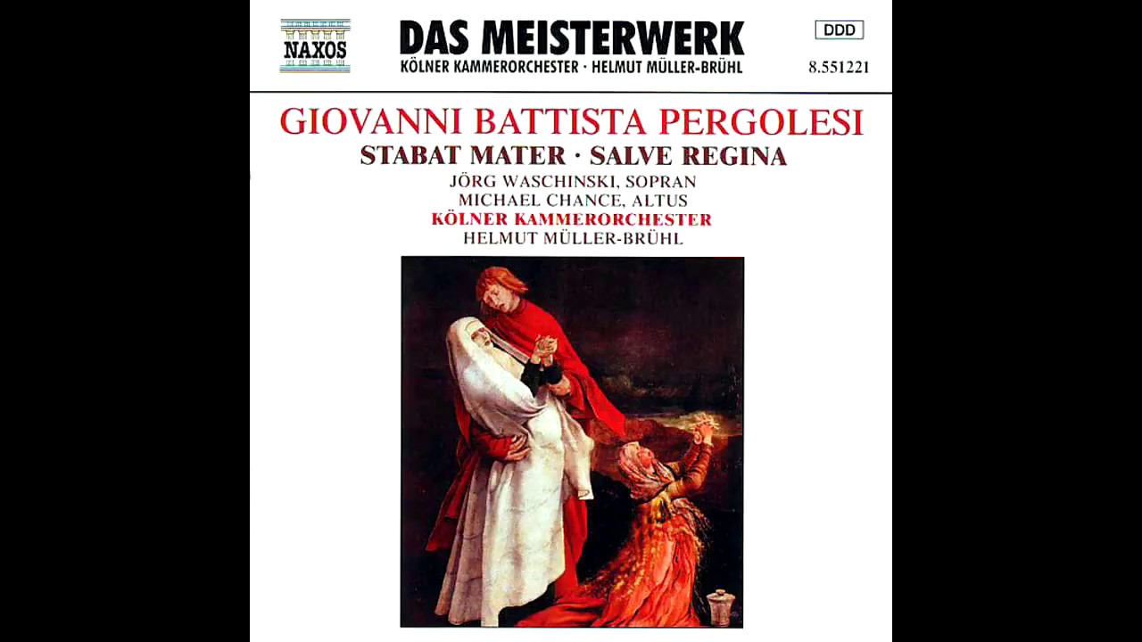 Pergolesi - Salve Regina - IV.  Eia ergo (J. Waschinski & M. Chance)