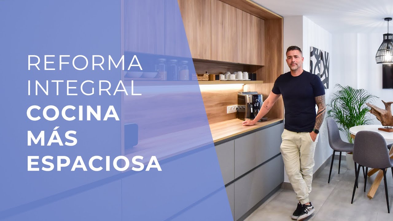 🔵 DE COCINA PEQUEÑA A ESTO😱(Increíble Transformación) Cocina con PENÍNSULA/OFFICE/LAVADERO🔥