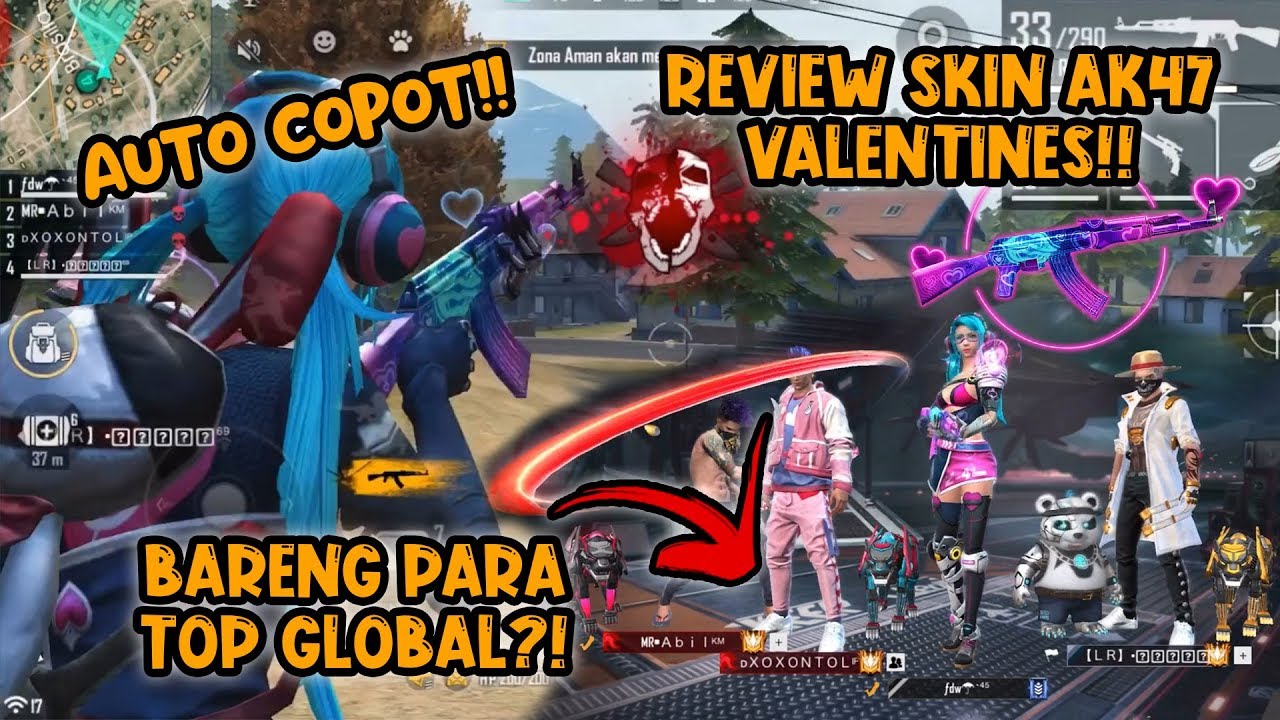 REVIEW SKIN AK47 VALENTINES?! AKURASINYA PARAH AUTO COPOT!!
