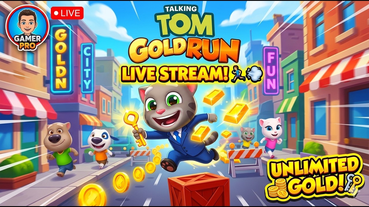 LIVE 🔴 Talking Tom Gold Run | Endless Gold Hunt 💰 | High Score Challenge!