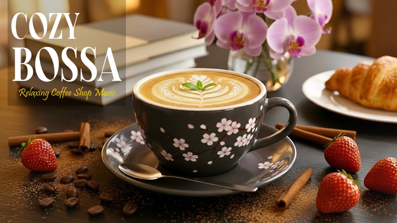 Relaxing Morning Coffee Jazz ☕ Cozy Spring Caf&eacute; Vibes with Smooth Bossa Nova for Creative Focus