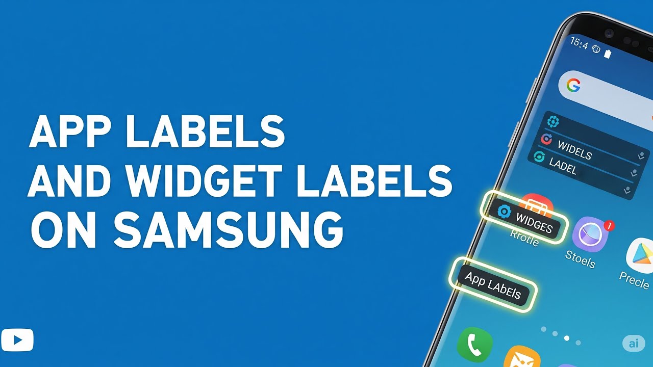 App labels and Widget labels on Samsung