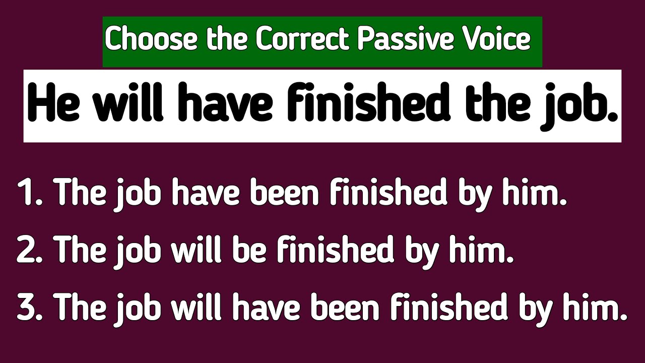 Active Voice Passive Voice Practice and English Grammar Quiz