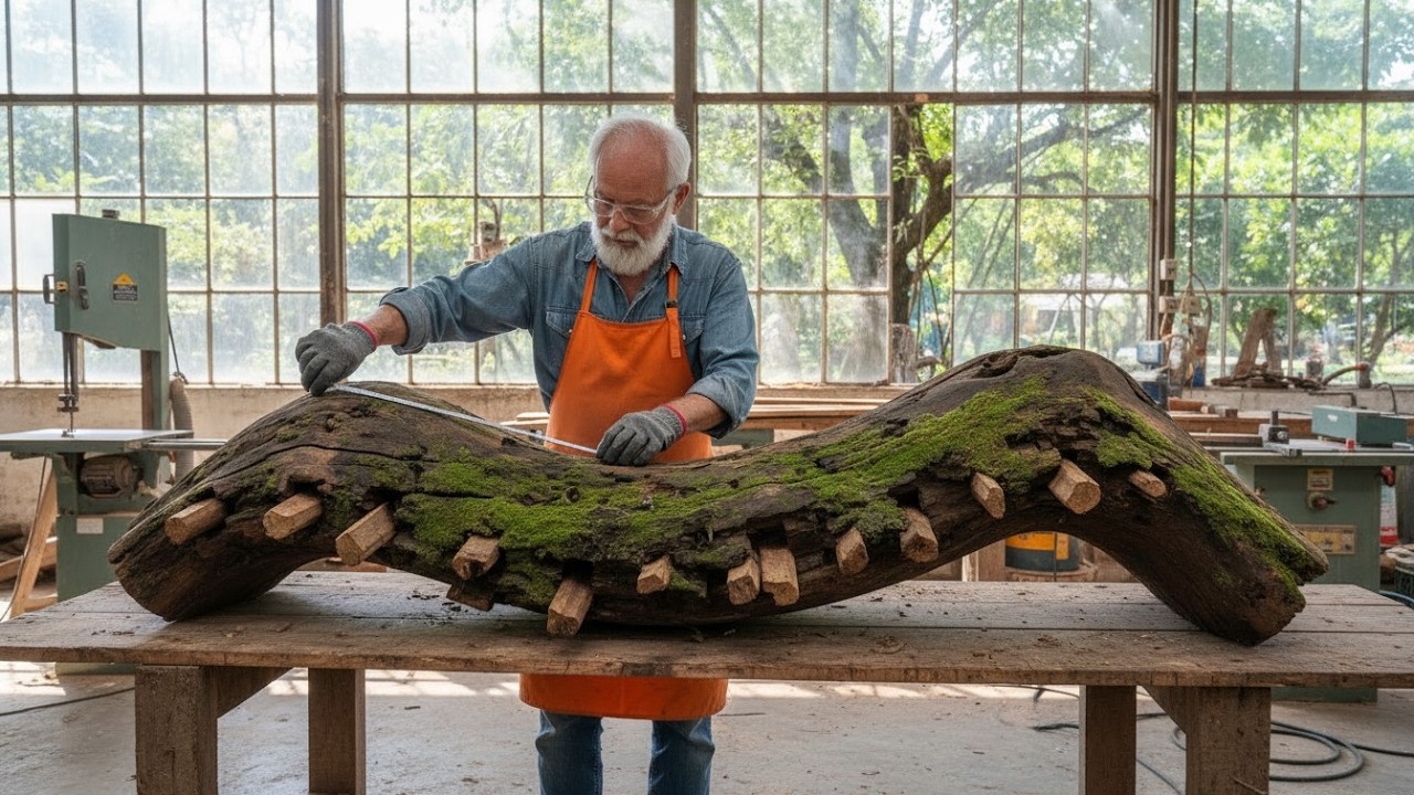 10-Days Working Packaged in 100 Minutes! Amazing 75-Year-Old Craftsman!