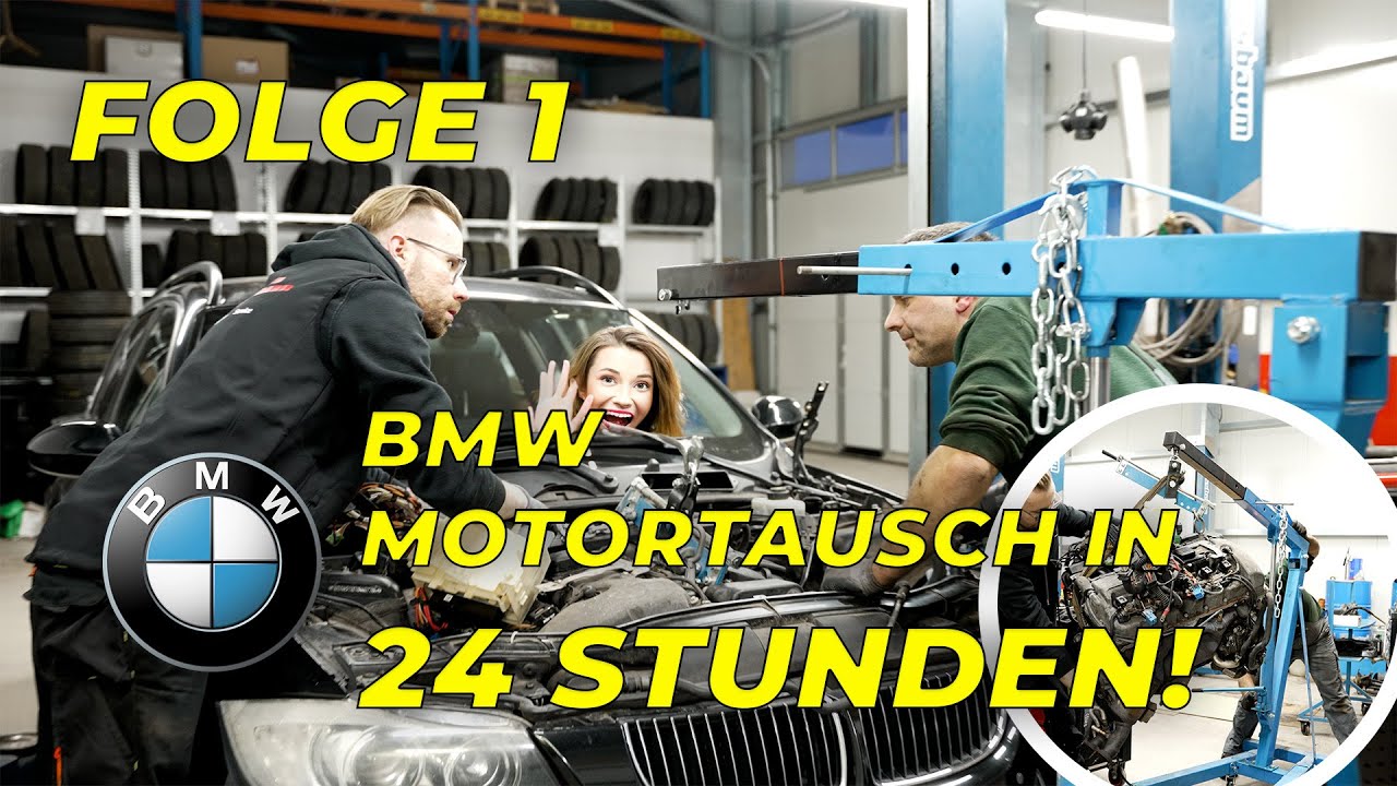 BMW Motortausch in 24 Stunden! Mal eben wird ein kompletter Motor gewechselt - Schremmi ON FIRE