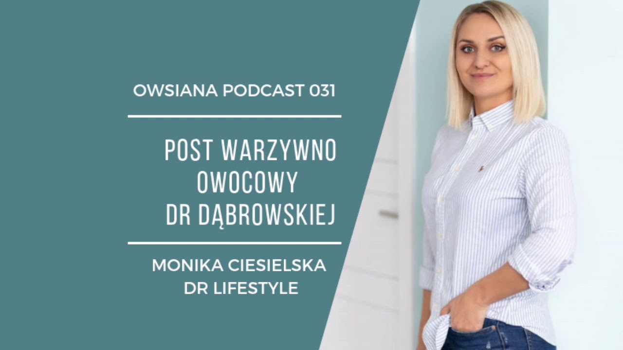 Post warzywno owocowy Dr Dąbrowskiej rozmowa z Moniką Ciesielską