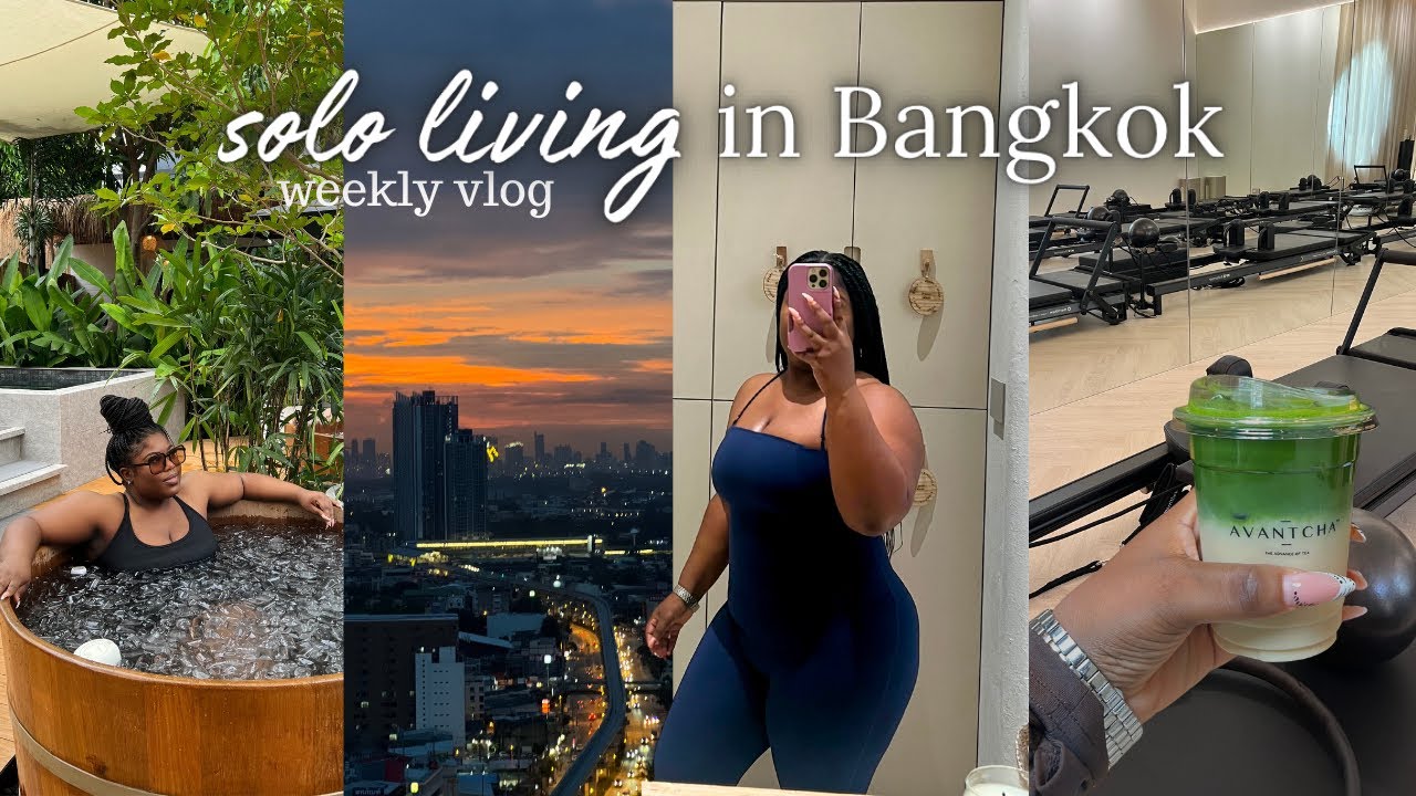 Solo Living in Bangkok| immigration issues..again + 2 hour grocery shopping 😅 + my first ice bath ✨