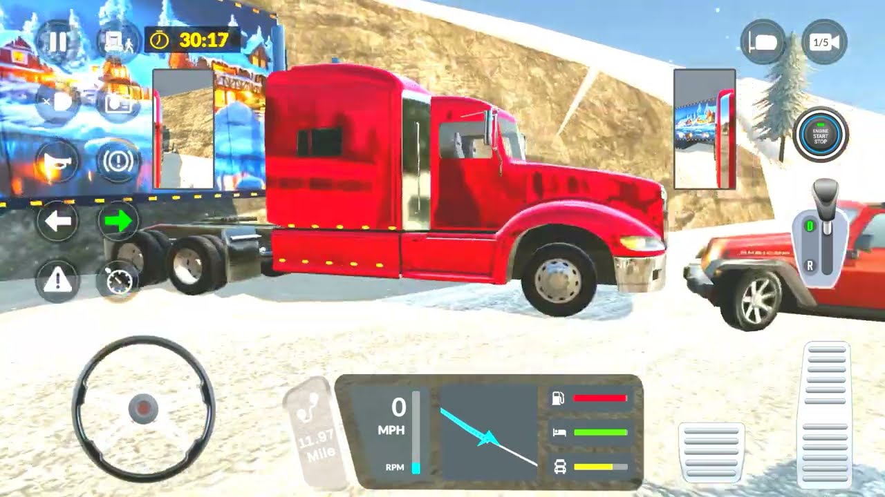 MASSIVE TRUCK ACCIDENT ON ICE ROAD GAMEPLAY 2022