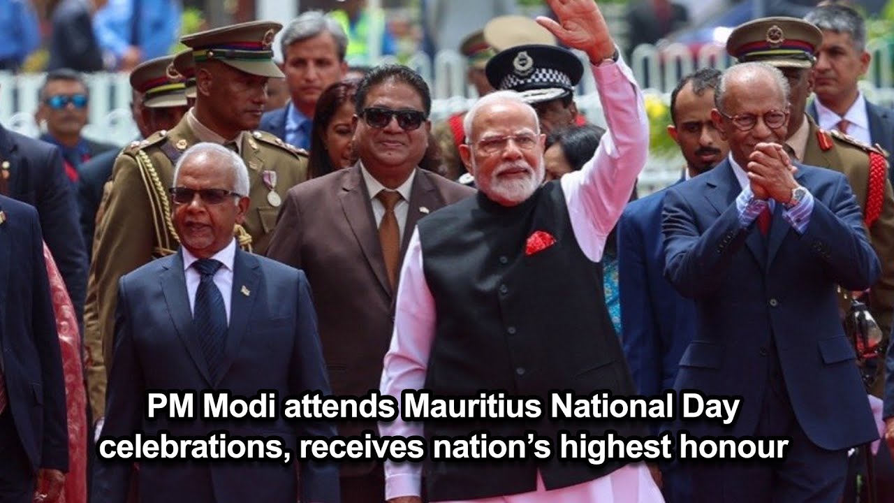 PM Modi attends Mauritius National Day celebrations, receives nation&rsquo;s highest honour
