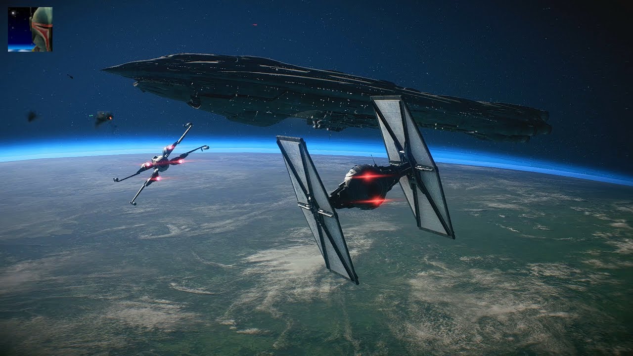 Star Wars Battlefront II - Starfighter Assault Gameplay PS4 60fps (No Commentary)