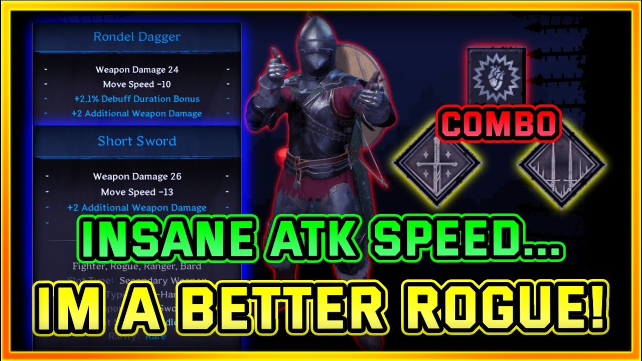 Adrenaline Rush Fighter is Amazing! 35% Action Speed Dual Wield Dagger Build | Dark and Darker Solos