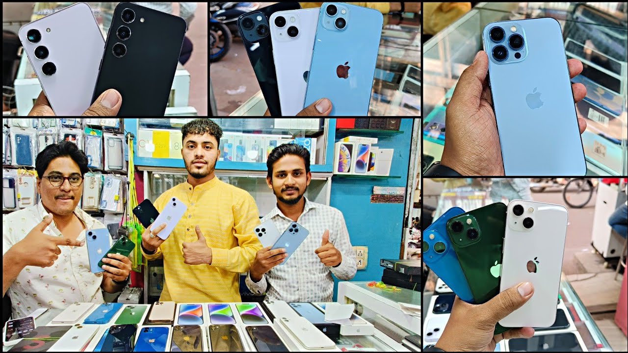 Second Hand mobiles market at Hyderabad| Jagdish Market | Neat condition iPhones at lowest price 🤩