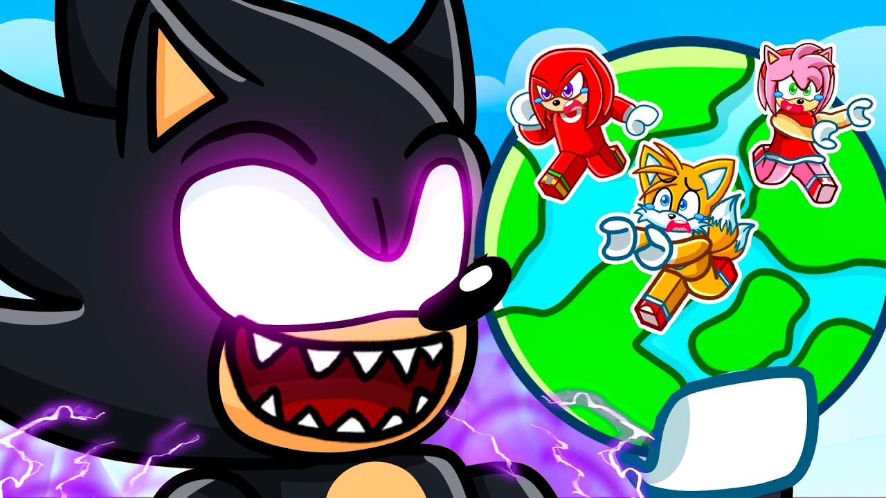 Me Convertí en DARK SONIC en Come el MUNDO en Roblox!