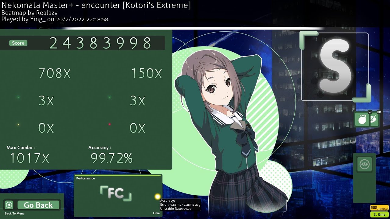 encounter [Kotori's Extreme] - Realazy | HDSD 99.72%
