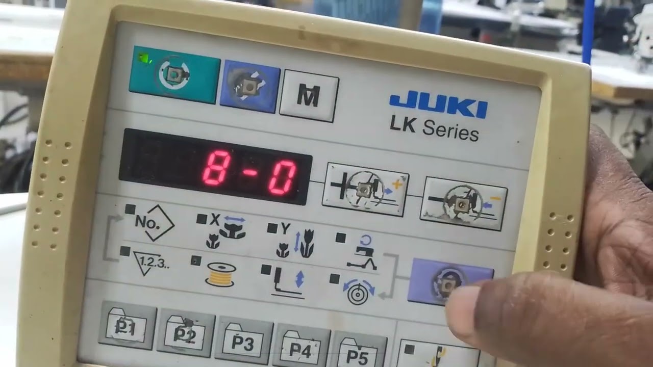 how to JUKI LK-1900A-HS -BARTACK maching reset@pattern setting sinhala
