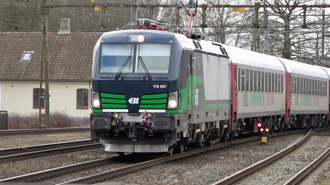 Tåg i Hässleholm - stormig helg