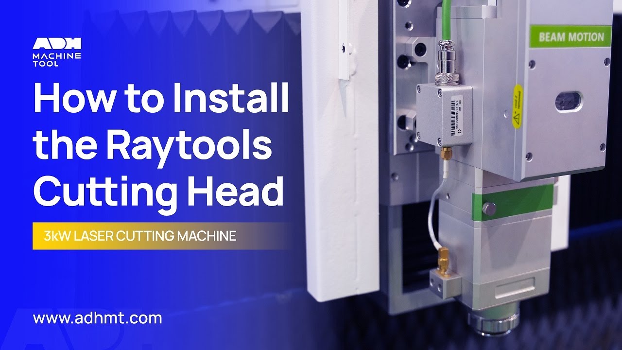 Инструкция по установке режущей головки Raytools для волоконного лазерного станка для резки мощно...