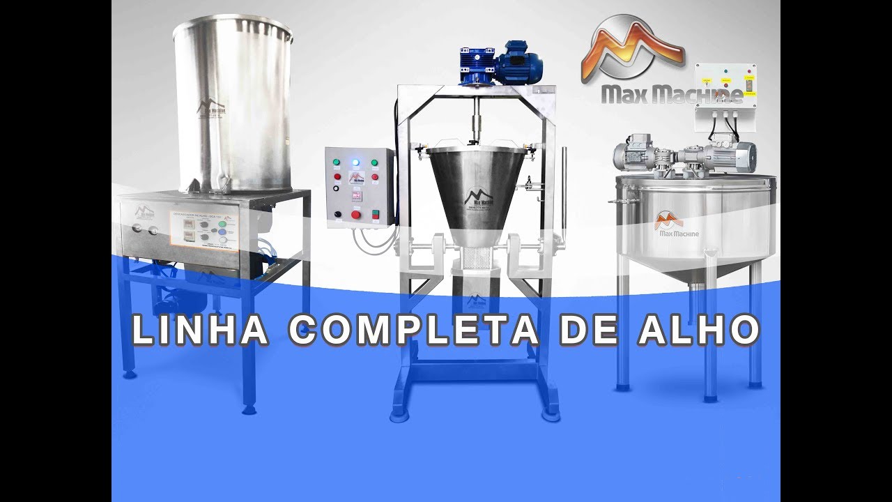Linha Completa para Produção do Alho & Temperos - Max Machine