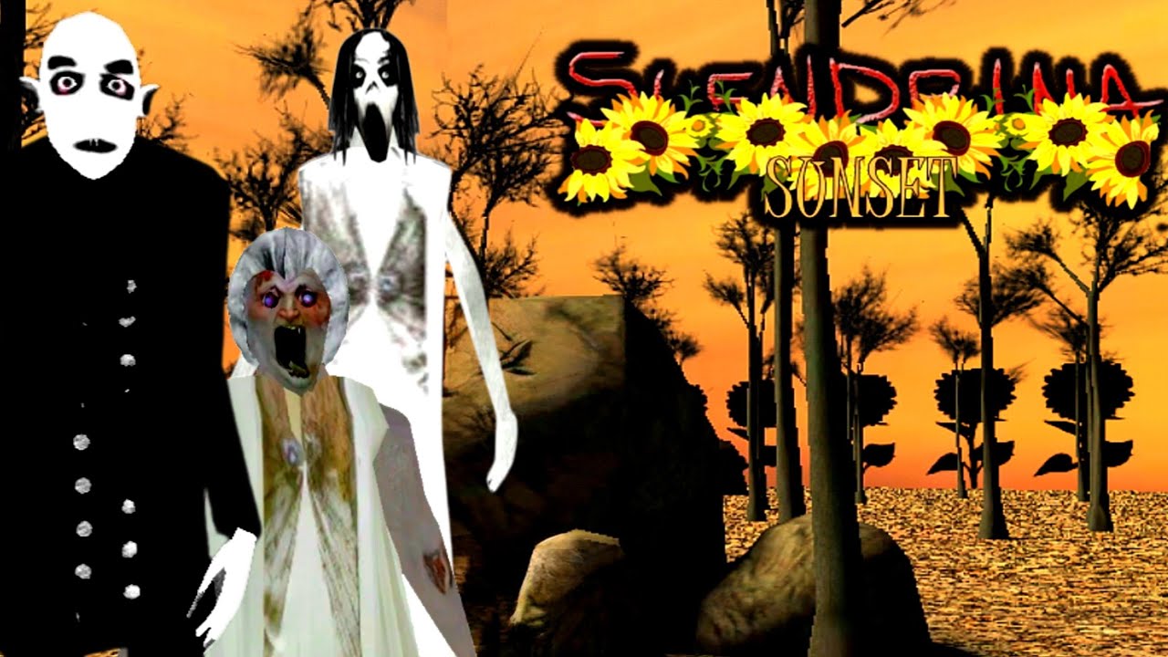 Slendrina The Forest Sunset 🌇🌇 Mod Full Gameplay