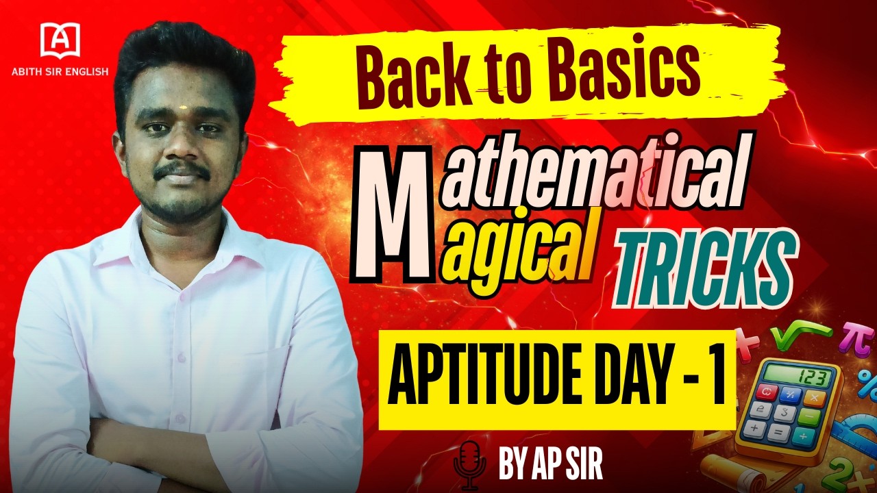 BACK TO BASICS | MATHEMATICAL (MAGICAL) TRICKS | APTITUDE SESSION | BY AP SIT #bankexams #prelims
