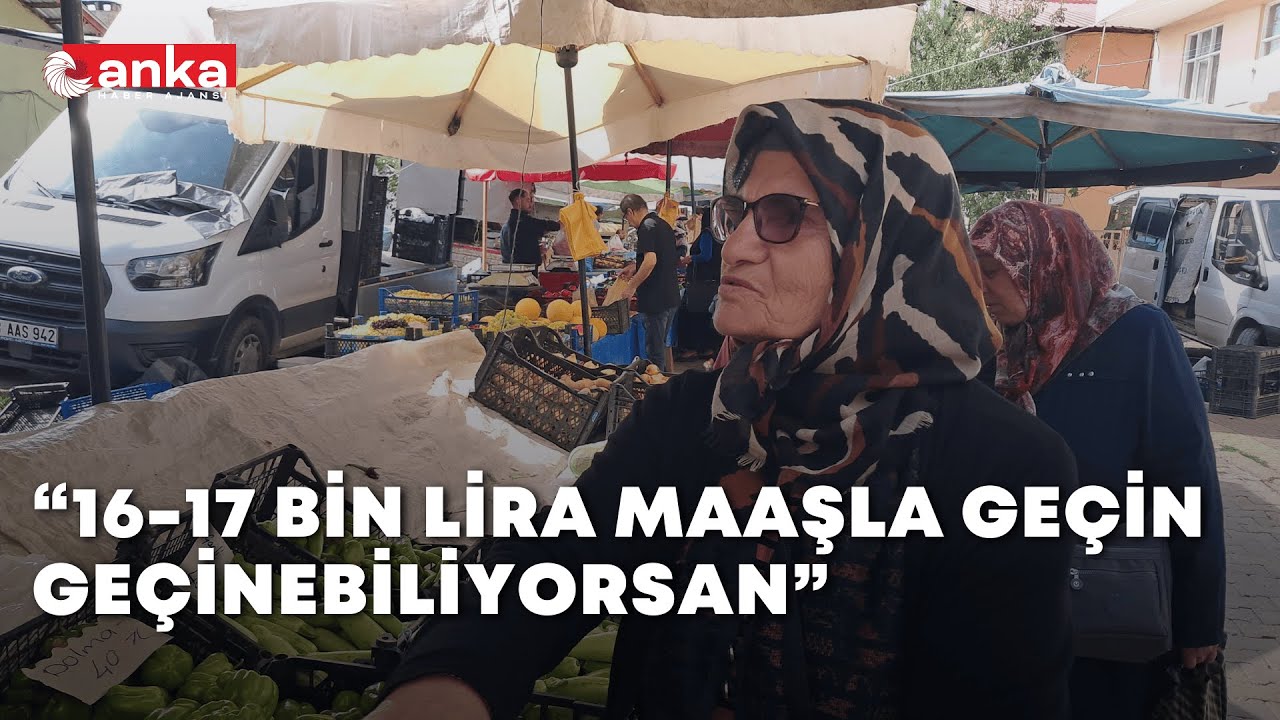 Artvin | Şavşat Pazarı’nda alışveriş yapan emekli: 16-17 bin lira maaşla geçin, geçine biliyorsan