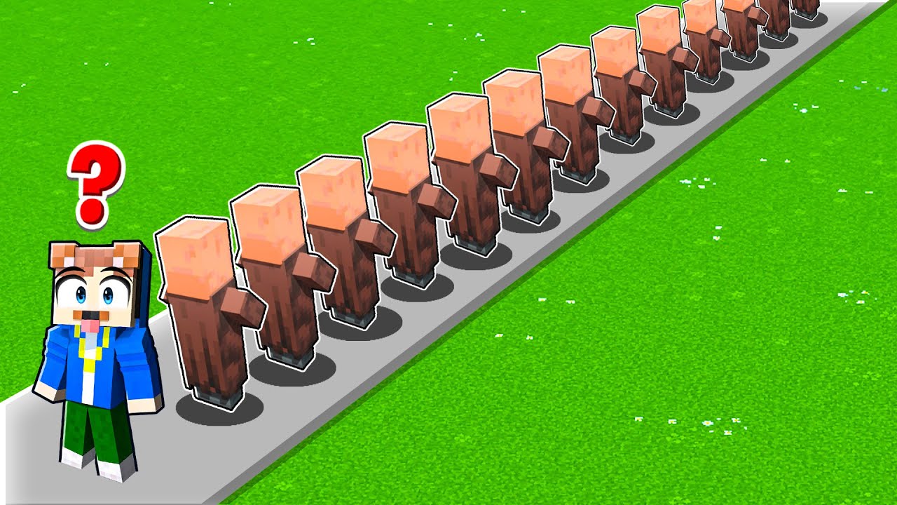 DIE L&Auml;NGSTE DORFBEWOHNER WARTESCHLANGE IN MINECRAFT!