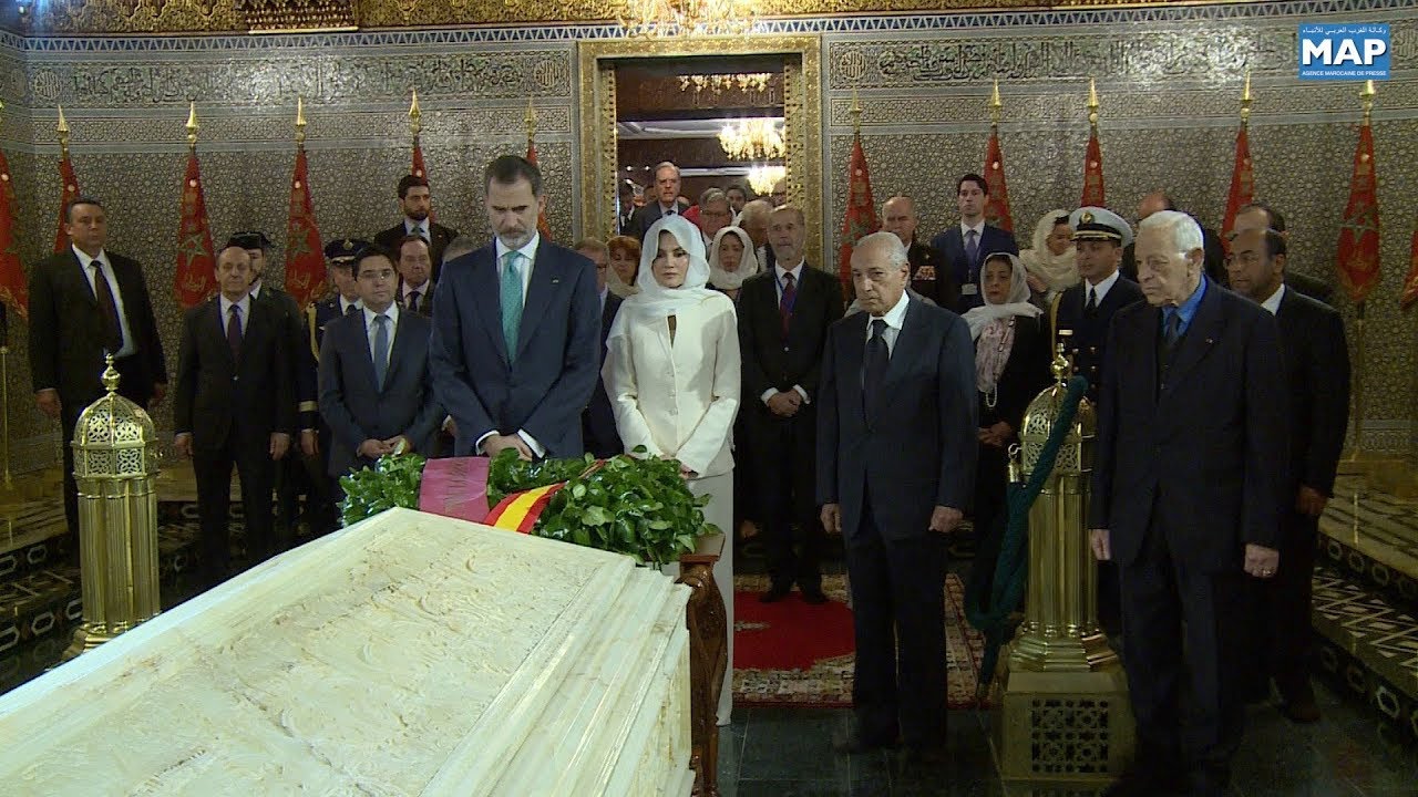 صاحب الجلالة الملك فيليبي السادس والملكة ليتيثيا يزوران ضريح محمد الخامس