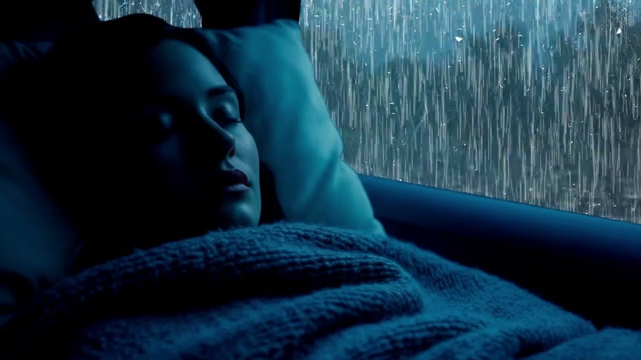 Gentle Night Rain on Window 🌧️ Fall Asleep Instantly | 8 Hours Deep Sleep & Insomnia Relief