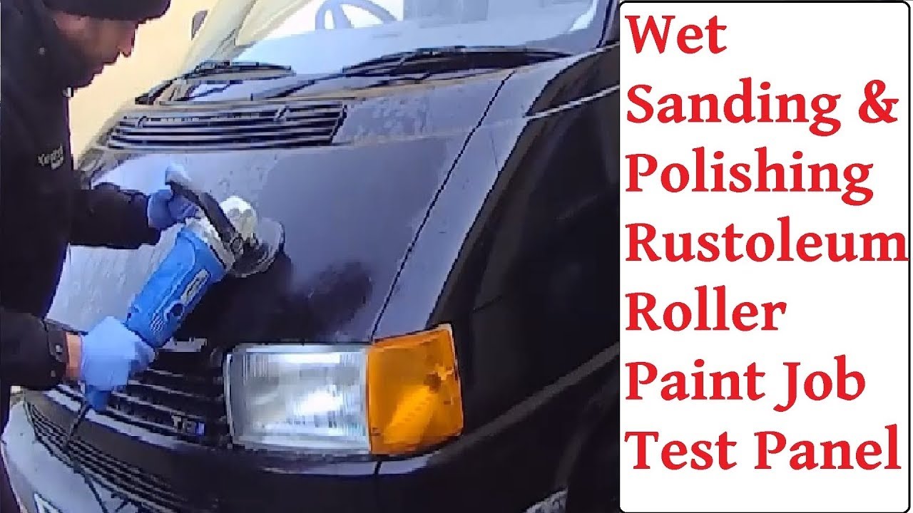 Wet Sanding Rustoleum 1000, 2000 Grit, G3 & G10 Polish Bonnet Test Panel