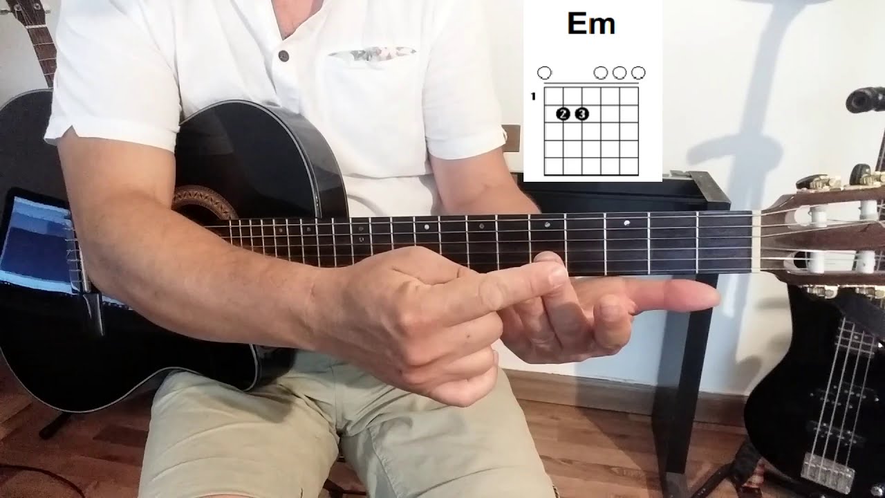 Guitare Débutant Apprendre   Em  et B7   et entrainez vous à les  enchaîner et jouer en rythme