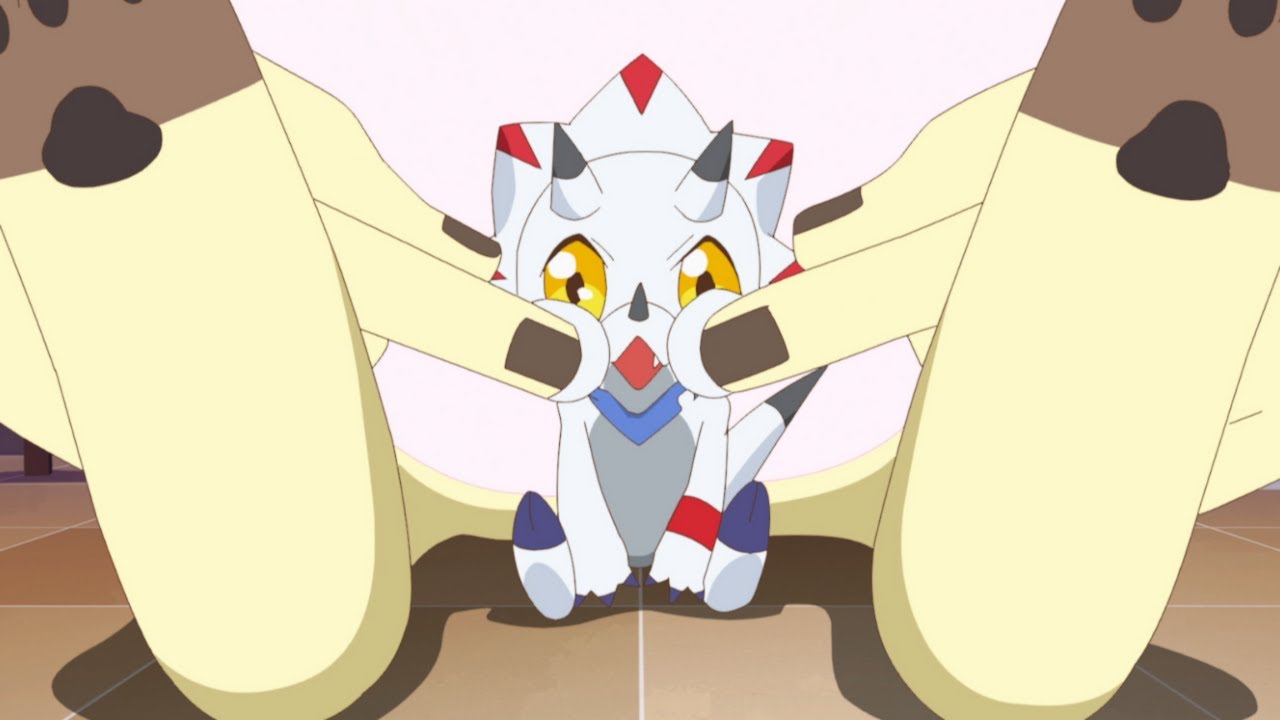Adorable Gammamon being baby Digimon Ghost Game episode 4