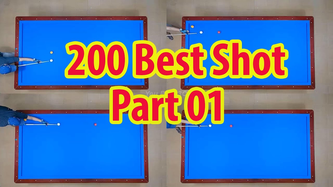 200 Best Shots carom 3cushion billiards tutorial beginner basics part 1