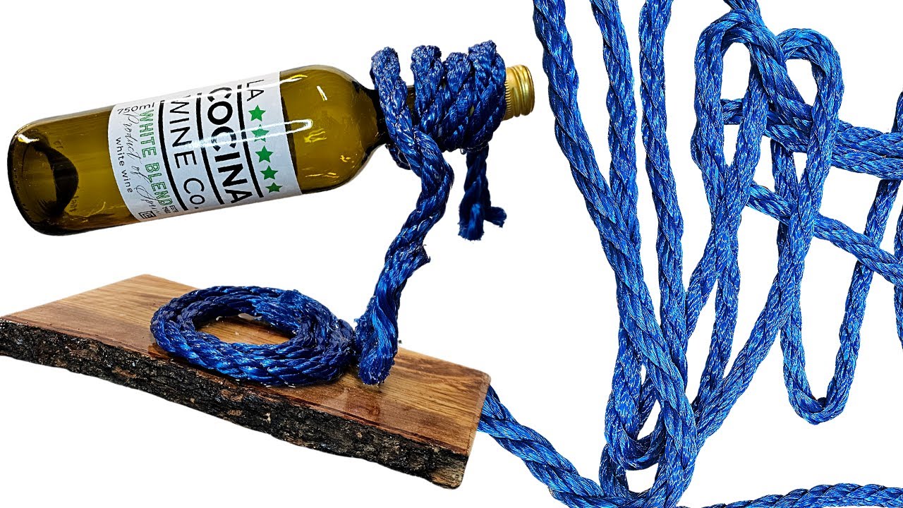 I Made a Floating Rope Wine Holder Thingy