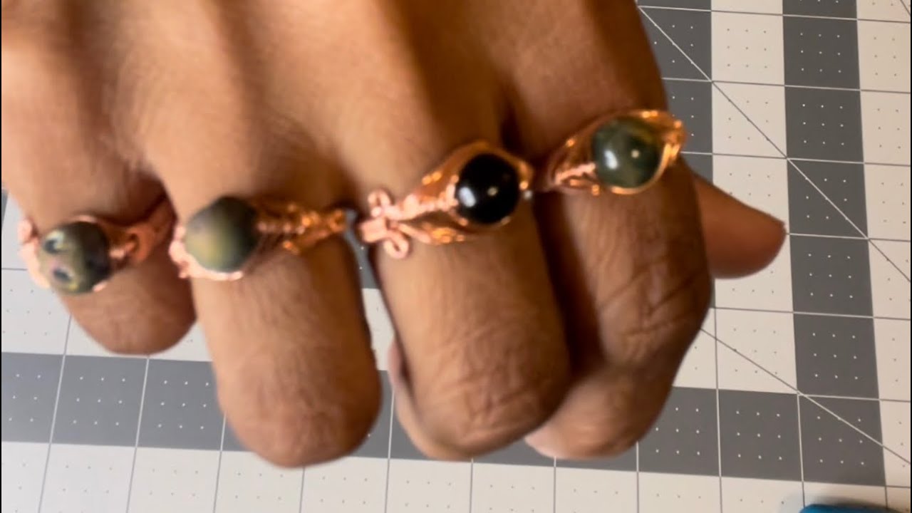 Easy Herringbone Adjustable Ring | wire wrap tutorial | DIY
