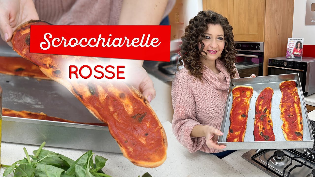 Scrocchiarelle rosse super croccanti: ricetta delle lingue di pizza senza lievitazione!