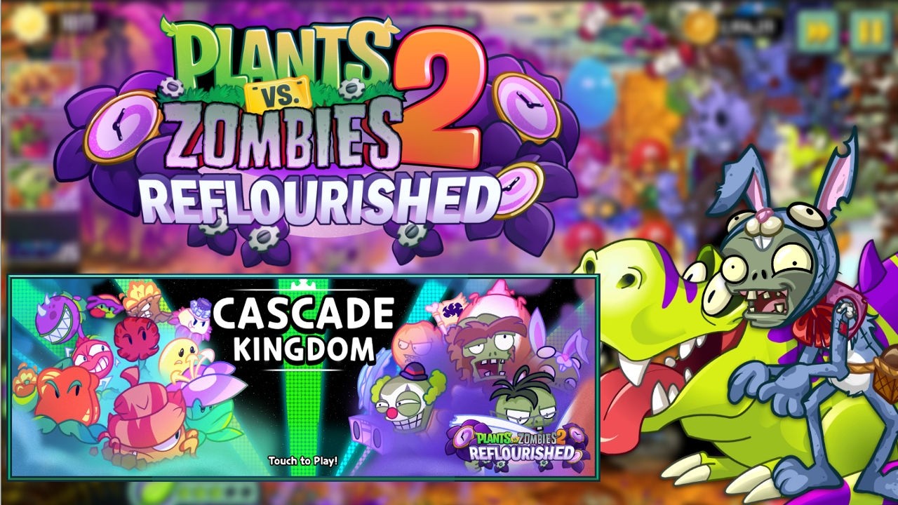 Zombie go fast! - PvZ2 Reflourished Penny's Challenge - Cascade Kingdom