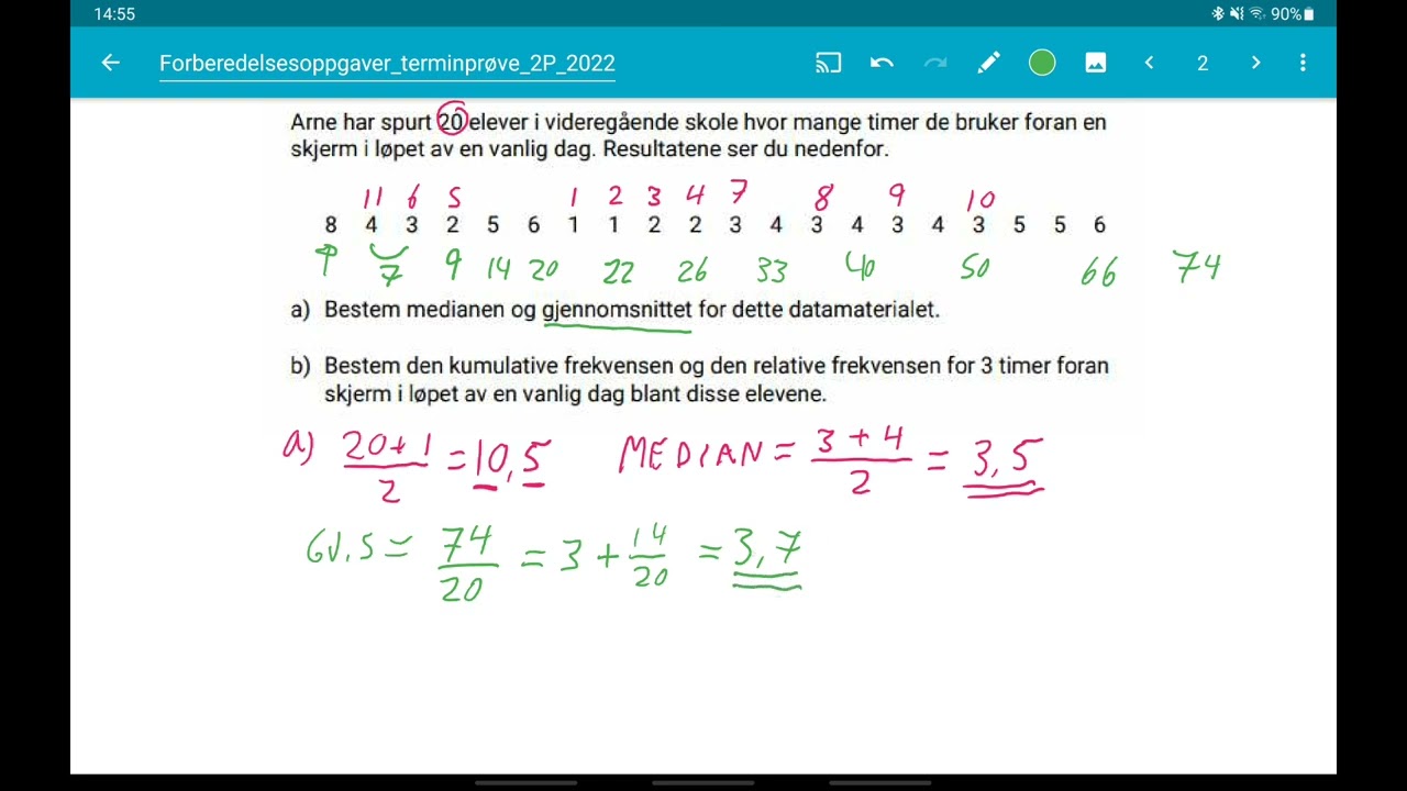 2P - Statistikk - Del 1 - Oppg 2