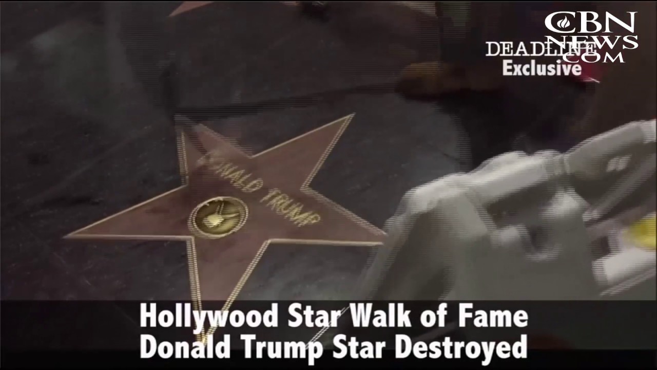 Anti-Trump Anger Fuels Violent Vandalism of Trump's Hollywood Star