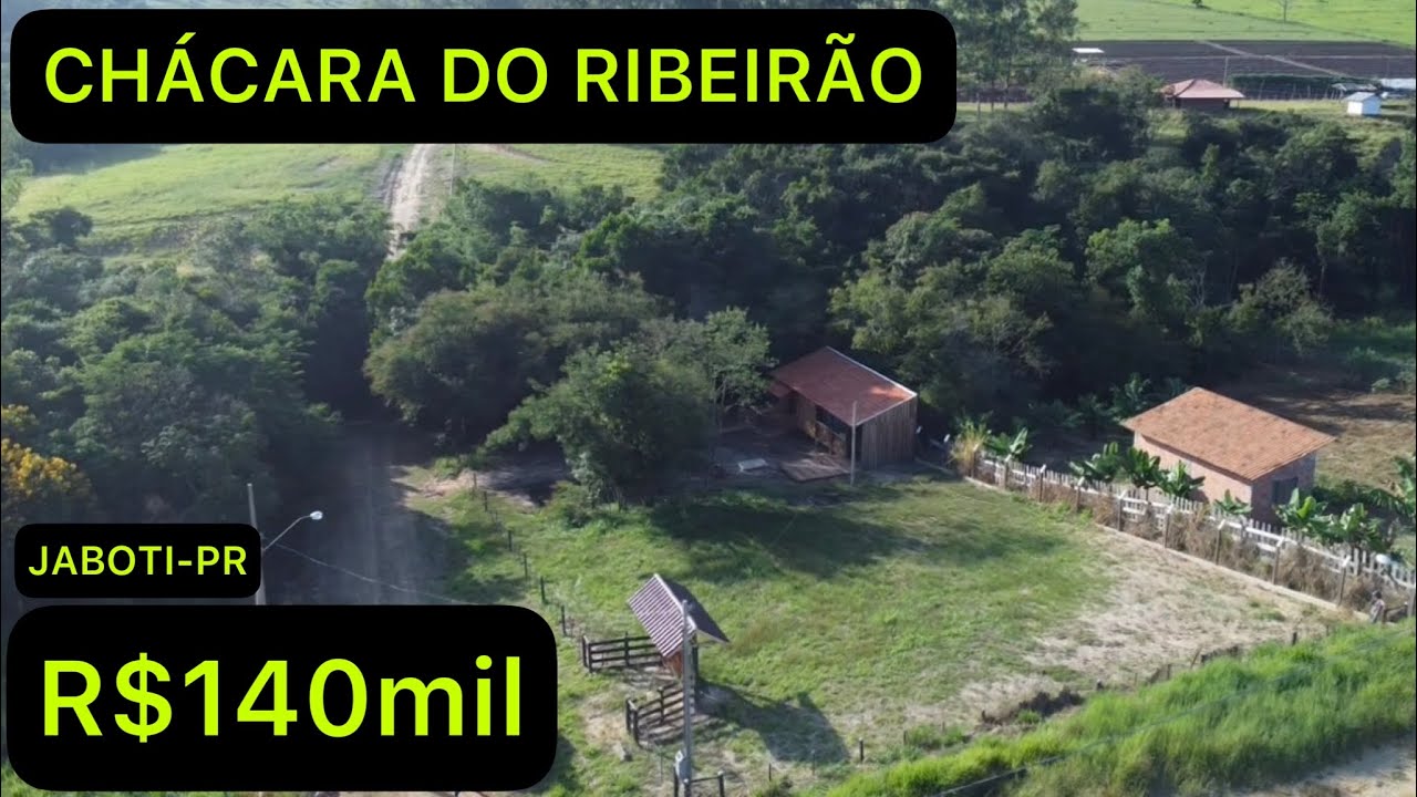 CHÁCARA COM LINDO RIBEIRÃO AO FUNDO + CASA + REPRESA R$140mil