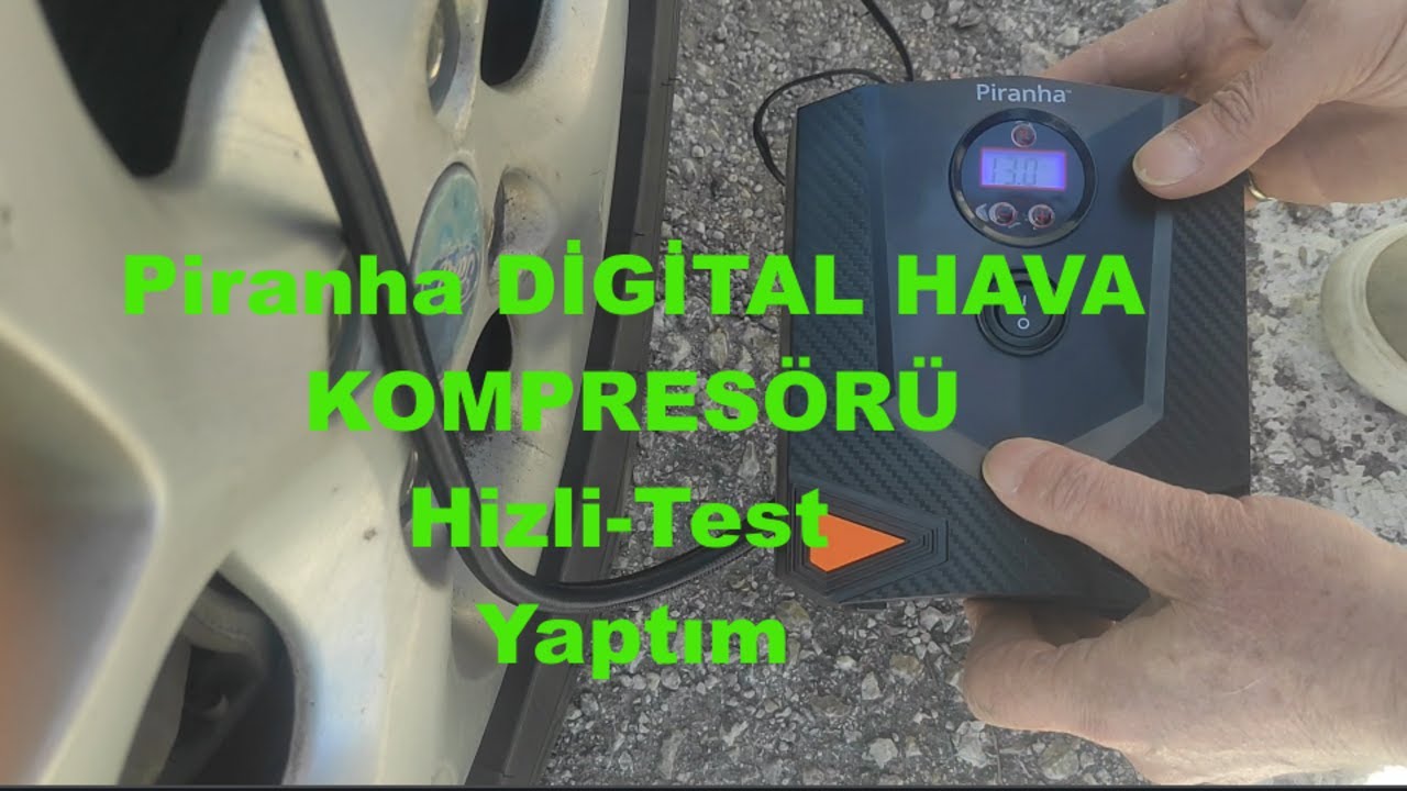Piranha Dijital Lastik Kompresörü Test Ettim!(Kutu Açılımı + Performans)