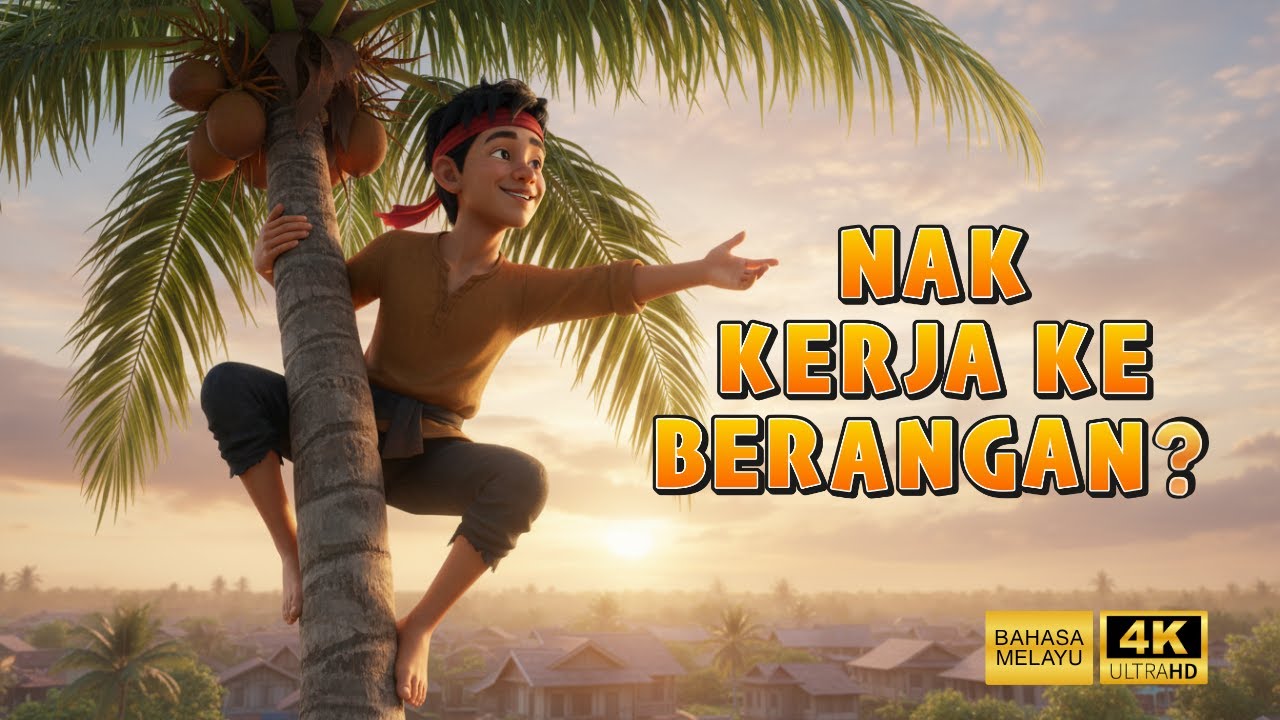 Mat Jenin - Cerita Rakyat Melayu 3D | Angan Setinggi Langit, Panjat Pokok Pun Goyang!