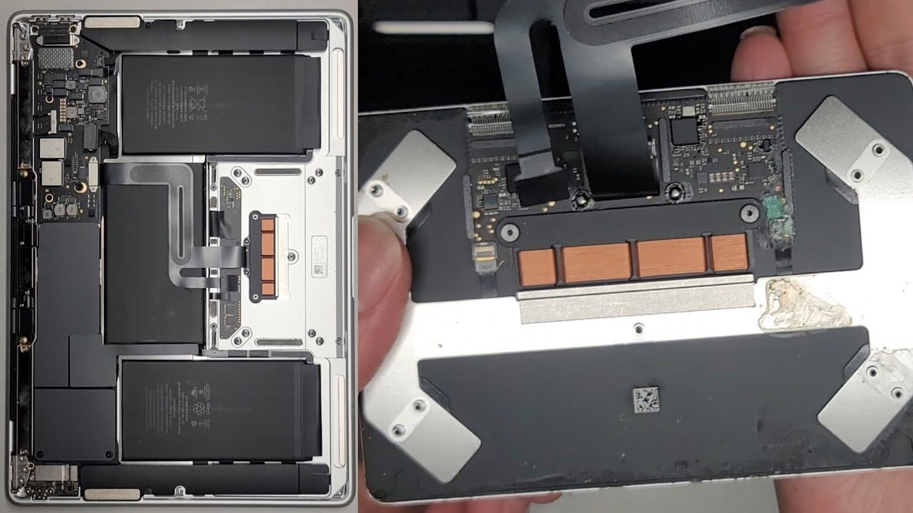 MacBook Air A2337 Трекпад Сенсорная панель Снятие и замена сенсорной панели Ремонт