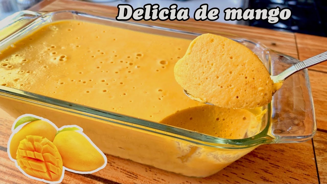 Postre de mango cremoso y delicioso&iexcl; Delicia de mango