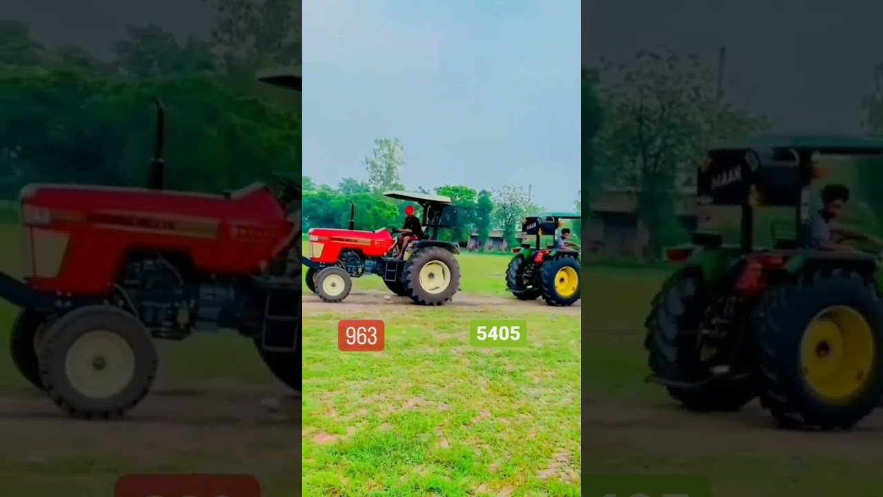 John Deere 5405 vs Swaraj 963 🚜❤️❤️ Tochan #shorts #tractor #trending