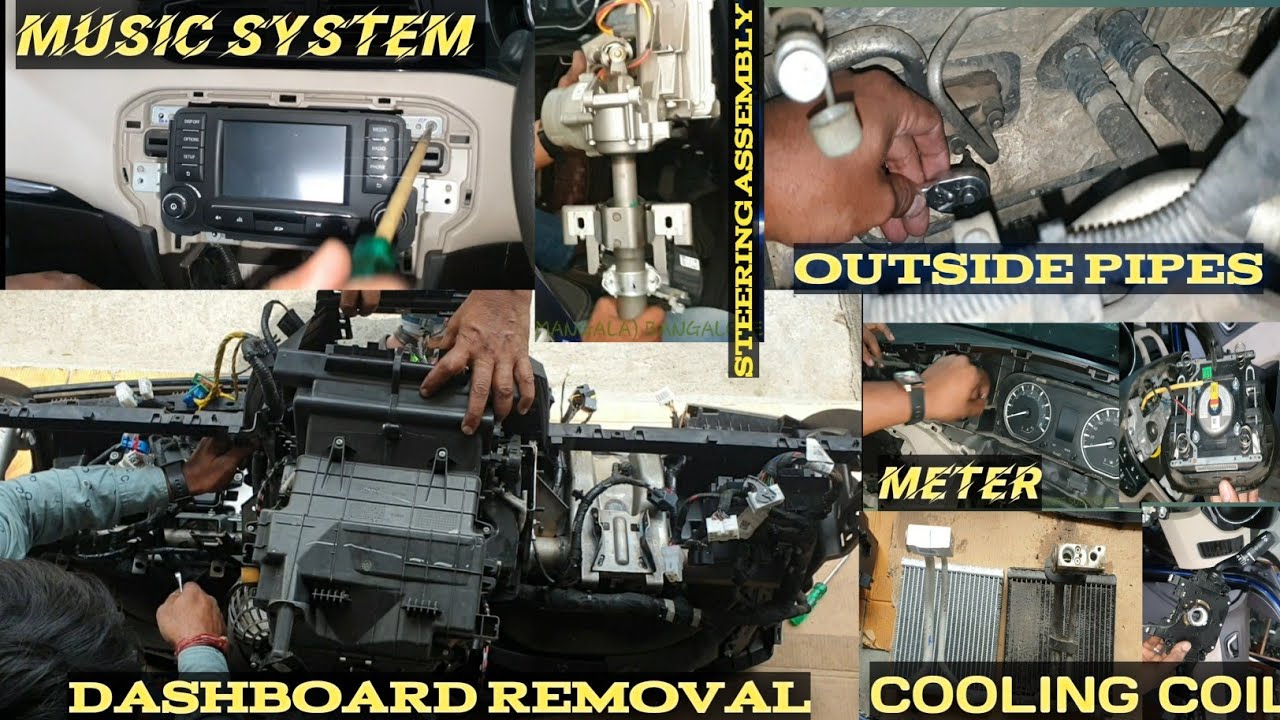 TATA ZEST Dashboard Removal | Tata Zest Evaporator Cooling Coil Replacement #adityacarac